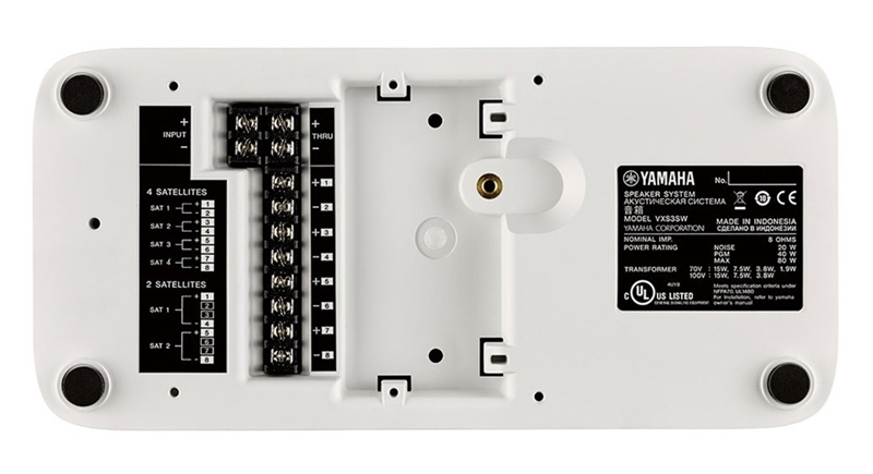 Mặt sau Loa treo tường Yamaha VXS3SW