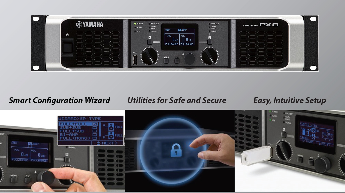 Các tính năng thông minh của cục đẩy yamaha PX8