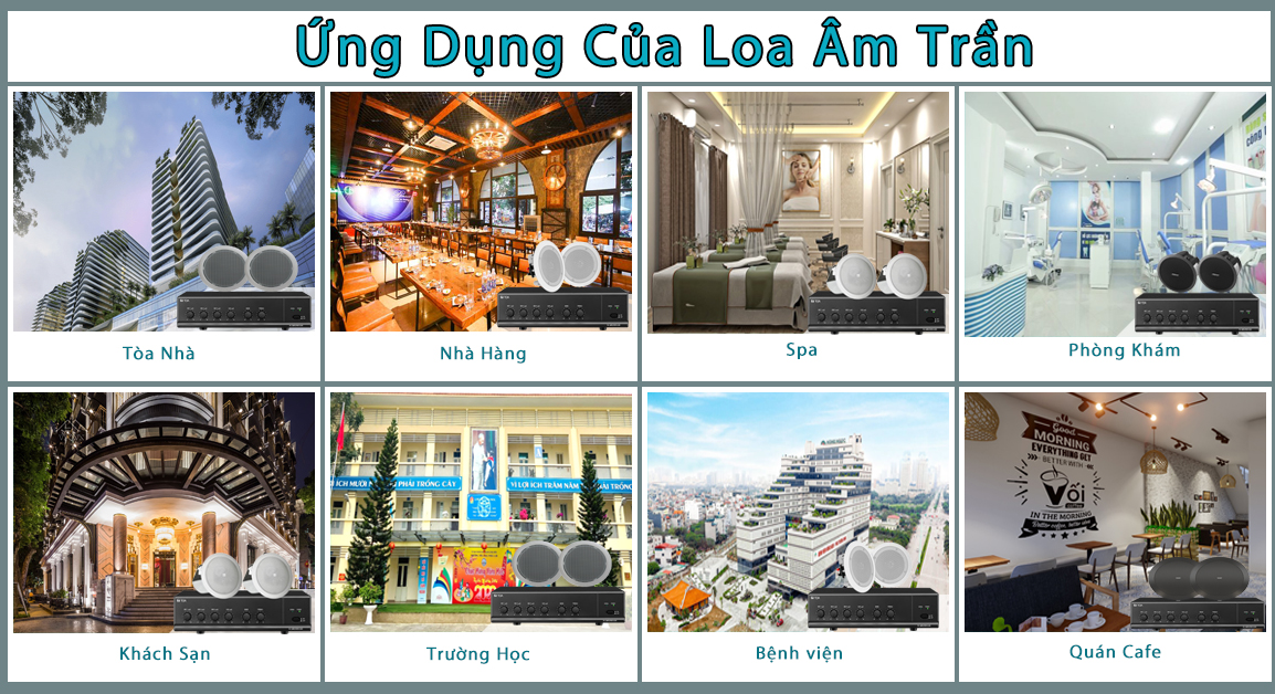 Ứng dụng của loa âm trần