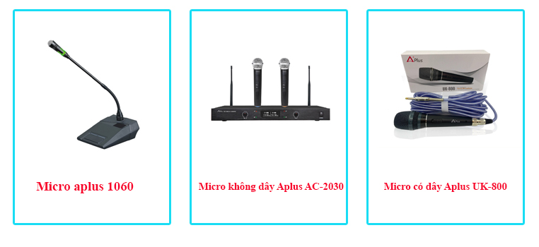 Các loại micro nhà xưởng thường dùng