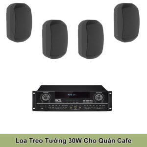 Dàn Loa Treo Tường 30W Cho Quán Cafe 100-120M2