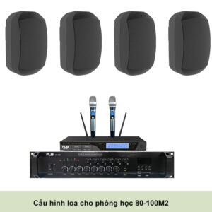 Cấu Hình Loa Phòng Học 80-100M2