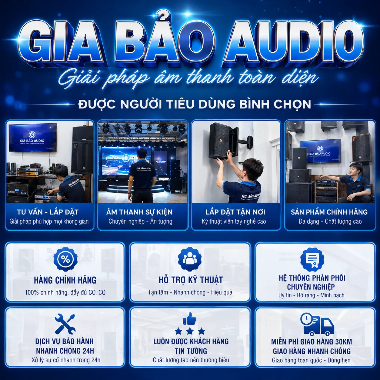 Tại sao lại chọn Gia Bảo Audio